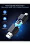 فلاش درايف USB-C بسعة 256 جيجابايت، 2 في 1 (Type-C + USB 3.0)، ذاكرة تخزين محمولة مزدوجة OTG قابلة للسحب - 3