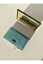Women's Blue Glitter Wallet – Zippered Shiny Metallic Mini Wallet - 2