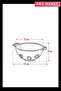 Acrylic Aquamarin Mini Rice Strainer Legume Strainer (3 Water Cups Measured) - 4