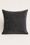 Anthracite Gray Textured Decorative Throw Pillow Cover 43X43 cm Modern Solid Color - 2