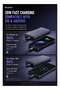 Slim Power Bank 10000mAh, Metal Ultra-Thin, 20W PD Fast Charging, Dual USB-C, Black - 2