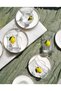 12-Piece Lemon Tea Set with Lemon Decorated Tea Cups and Gold Porcelain Tea Plates