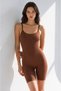 Women's Waist and Leg Tightening Brown Full Body Suit