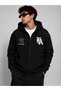 Unisex La Slogan Printed Zipper Sweatshirt - 2