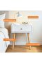 Bedside Table Home Bedroom Modern Minimalist Small Cabinet Simple Storage Bedside Table Coffee Table with Drawer for Bedroom Dorm (Single Layer with Single Drawer) - 3