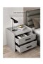 Bedside Table with 2 Drawers, Modern Nightstand for Bedroom | Simple Bedside Cabinet & Storage Side Table, End Table for Home (CT055) - 5
