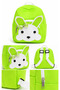 Boys-Girls Mini Backpack - Rabbit and Football Pattern, Zipper Closure, Adjustable Strap, Kindergarten and Daily Use Bag