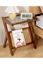 Deal keke Bedside Table Modern Simple Bedroom Bedside Cabinet Minimalist Small Cabinet Walnut Brown 56*37*55cm - 3