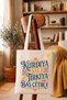 Kürtçe Kurdiya Şaş Ji Tirkiya Baş Çetir E Designed Canvas Bag with Inside Pocket in Raw Color 320 Gr |   100% Cotton - 2