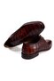 Tan Color Lace-Up Genuine Leather Men's Shoes - 3