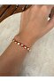 Square Bead Red String Bracelet
