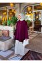 Oversize Modal Fabric Hijab Tunic with Slit Detail - 5