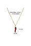 Mineli Red Pepper Figured Gold Plated Necklace - 7