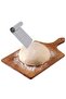 Stainless Luxury Steel Dough Cutting Tool Steel Cutter Scraper Pastry and Cake Shaping Spatula - 5