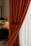Tile Linen Background Curtain, Flat Stitching, No Pleats, Extrafoam, Ready to Use, Single Panel with Gathered Cornice - 2