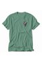 Engraving Style Grape Bunch Print T-Shirt - Green - 5