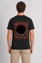 Art Deco Style Watermelon Print T-Shirt - Black - 2