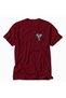 Engraving Style Grape Bunch Print T-Shirt - Red - 5