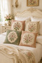 Ays Home Vintage Patterned Top Quality 4-Piece Throw Pillow Cover Set Bedroom Living Room (43X43) - 3