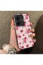Redmi 13 Compatible Silicone Edge Hard Back Case Couple Floral Pattern Phone Case - 3