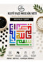 Kufi Lettering Mosaic Set – Words with Meaning in Stones