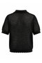 Fleur Floral Appliqué Knitwear Cardigan Women's Black - 3