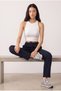 Women's High Waist Elastic Waist Lace-Up Straight-Leg Sweatpants Po-3011 - 5