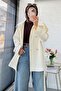 Premium Belted Trench Coat with Windbreaker Detail on the Back - Ecru - 5