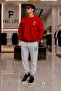 Unisex Comfortable Fit Zero Neck and Sweatpants B Printed Set