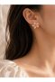 Pink Stone Flower Earrings