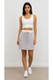 Double Belted Mini Bell-Sleeved Skirt - 2