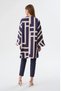 Labyrinth Pattern Kaftan - Navy Blue - 5