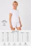 Women Shorts Pajama Set White Short Sleeve T-Shirt and Patterned Shorts Comfortable Fit - 3