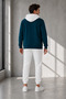 Men's Cardigan and Jogger Tracksuit Set 3 Yarn Raster Cardigan Hoodie and Jogger 2-Piece Tracksuit Set Full Zipper Closure Jacket and Elastic Waist Jogger Long Sweatpants - 6