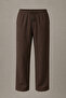Men's Linen Trousers with Elastic Waist and Laces, Relaxed Fit, Comfortable Cut, Summer Trousers