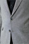 6 Drop Regular Fit Standard Cut Mono Collar Patterned Classic Linen Blend Jacket - 3