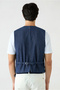 Regular Fit Striped 100% Cotton Vest - 4