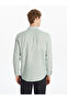 Regular Fit Long Sleeve Poplin Men's Shirt - 5