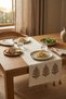 Tree of Life Embroidered Tassel Embroidered Cotton Runner Tablecloth 40X130 cm - 3