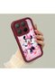 Mi 15t Pro Compatible Case Camera Protector Minnie Pattern Burgundy Lover Couple Silicone Phone Case - 3