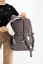 – School Bag Waterproof Clinker Fabric Unisex Backpack Model (1g) - 3