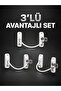 3-Piece Window Security Lock Set Child Safety Lock with Key - Lisinya