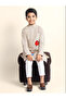 Boys Beige Cotton Kurta with Printed Design - 2