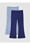 Blue Floral Spanish Style Girls' Leggings 2-Piece Set