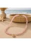 Kly-1066 Pink Quartz Natural Stone Zircon Stone Pole Star Necklace |   Eos Collective