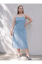 Trendlucky Plus Size Rope Strap Mini Jean Dress with Difference