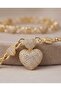 Adjustable Necklace and Bracelet Set with Heart Detail - 4