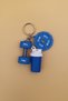 3-Piece Sportsman Keychain - Dumbbell, Weight Plate, and Shaker - Fitness Sports Gym Keychain Bag Ornament - 4