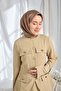 Twill Silk Scarf Mini Bouquet Brown - 4