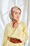 Twill Silk Scarf Mid-Century Rosebud